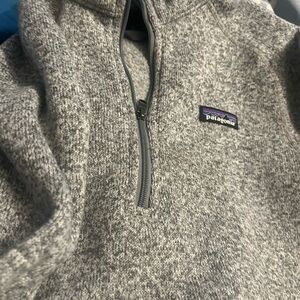 Patagonia Men's Zip-Up Sweater in Heather Gray